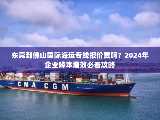 东莞到佛山国际海运专线报价贵吗？2024年企业降本增效必看攻略