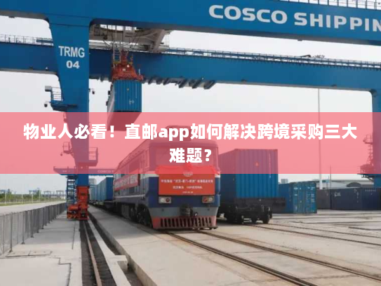 物业人必看!直邮app如何解决跨境采购三大难题? 物业人必看!直邮app如何解决跨境采购三大难题?