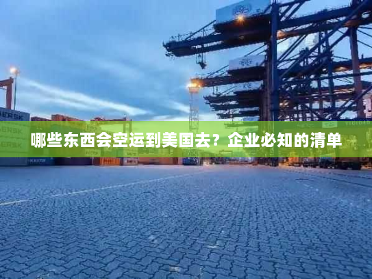 哪些东西会空运到美国去?企业必知的清单 哪些东西会空运到美国去?企业必知的清单