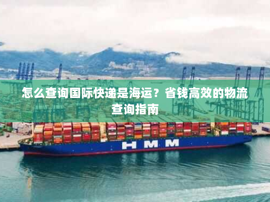 怎么查询国际快递是海运?省钱高效的物流查询指南 怎么查询国际快递是海运?省钱高效的物流查询指南