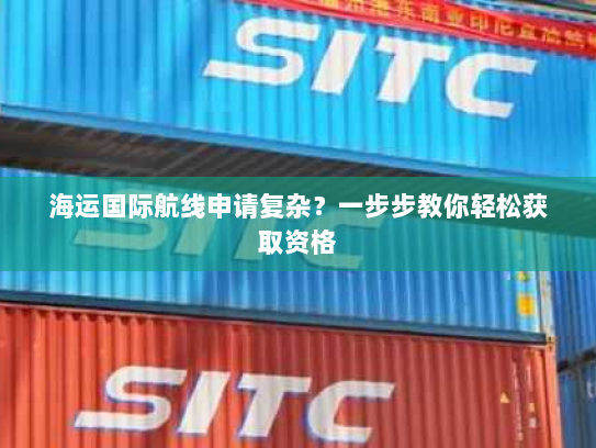 海运国际航线申请复杂?一步步教你轻松获取资格 海运国际航线申请复杂?一步步教你轻松获取资格