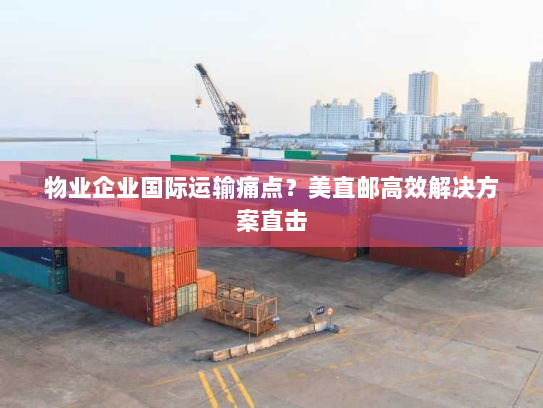 物业企业国际运输痛点？美直邮高效解决方案直击
