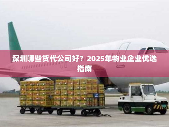 深圳哪些货代公司好?2025年物业企业优选指南 深圳哪些货代公司好?2025年物业企业优选指南