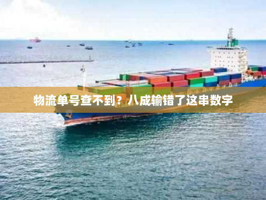 物流单号查不到？八成输错了这串数字