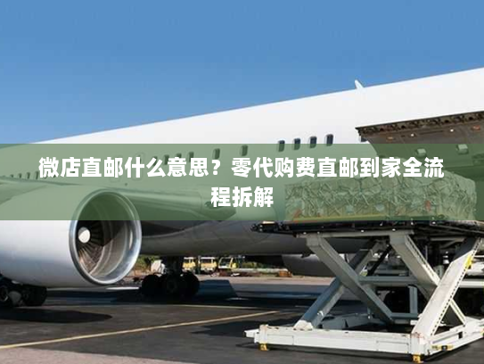 微店直邮什么意思?零代购费直邮到家全流程拆解 微店直邮什么意思?零代购费直邮到家全流程拆解