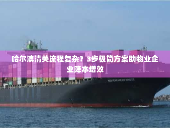 哈尔滨清关流程复杂？3步极简方案助物业企业降本增效