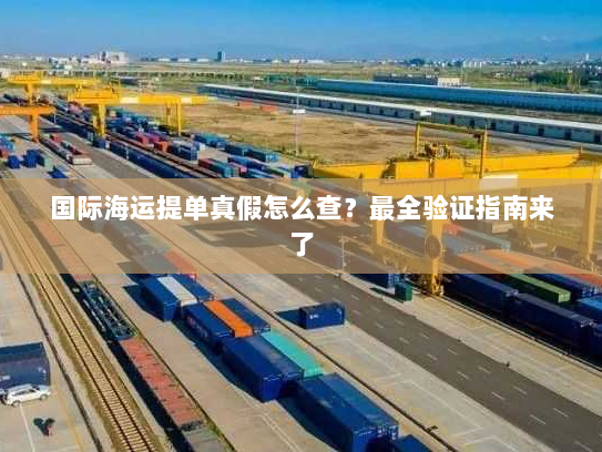 国际海运提单真假怎么查？最全验证指南来了