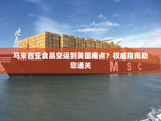 马来西亚食品空运到美国痛点?权威指南助您通关 马来西亚食品空运到美国痛点?权威指南助您通关