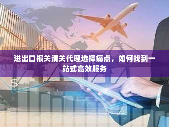 进出口报关清关代理选择痛点,如何找到一站式高效服务 进出口报关清关代理选择痛点,如何找到一站式高效服务