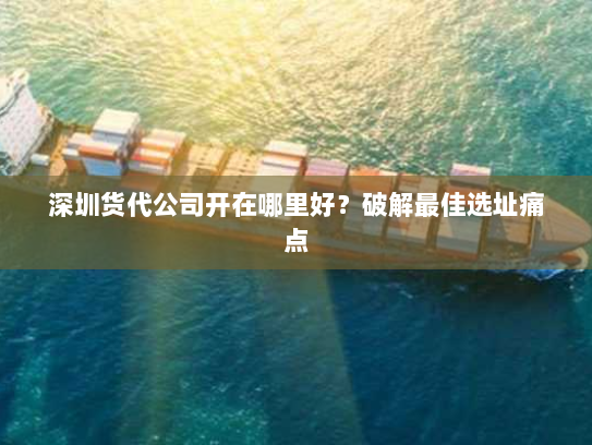 深圳货代公司开在哪里好?破解最佳选址痛点 深圳货代公司开在哪里好?破解最佳选址痛点
