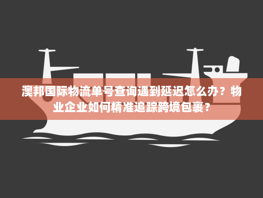 澳邦国际物流单号查询遇到延迟怎么办？物业企业如何精准追踪跨境包裹？