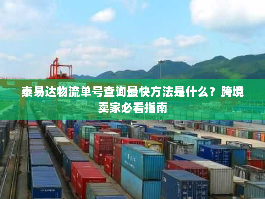 泰易达物流单号查询最快方法是什么?跨境卖家必看指南 泰易达物流单号查询最快方法是什么?跨境卖家必看指南