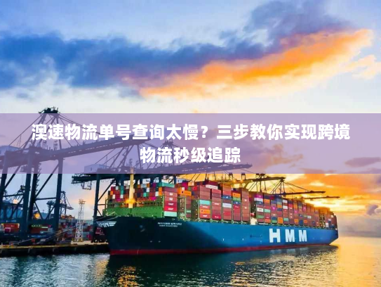 澳速物流单号查询太慢？三步教你实现跨境物流秒级追踪