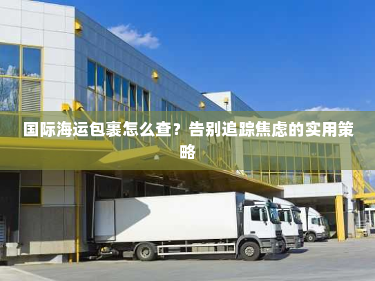 国际海运包裹怎么查?告别追踪焦虑的实用策略 国际海运包裹怎么查?告别追踪焦虑的实用策略