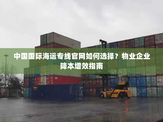 中国国际海运专线官网如何选择?物业企业降本增效指南 中国国际海运专线官网如何选择?物业企业降本增效指南