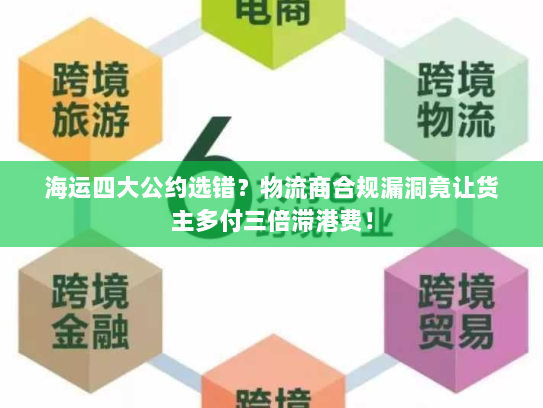 海运四大公约选错？物流商合规漏洞竟让货主多付三倍滞港费！
