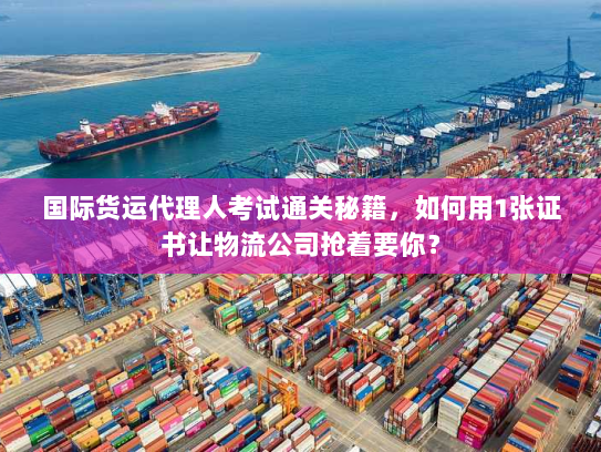 国际货运代理人考试通关秘籍,如何用1张证书让物流公司抢着要你? 国际货运代理人考试通关秘籍,如何用1张证书让物流公司抢着要你?