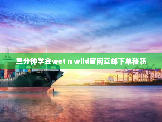 三分钟学会wet n wild官网直邮下单秘籍
