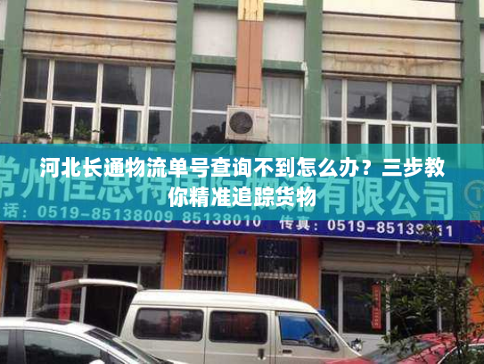河北长通物流单号查询不到怎么办？三步教你精准追踪货物