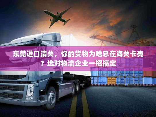 东莞进口清关,你的货物为啥总在海关卡壳?选对物流企业一招搞定 东莞进口清关,你的货物为啥总在海关卡壳?选对物流企业一招搞定