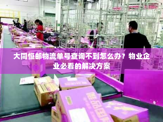 大同恒邮物流单号查询不到怎么办？物业企业必看的解决方案