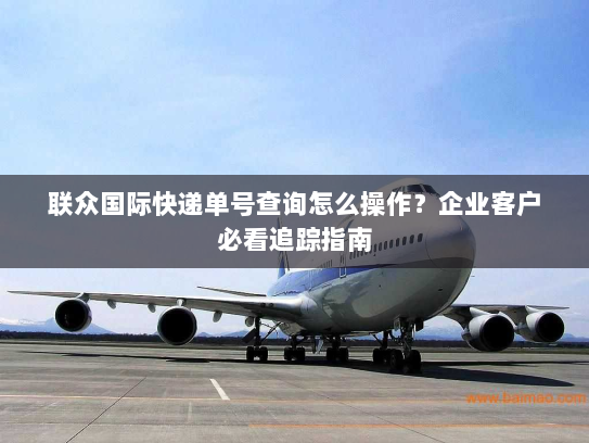 联众国际快递单号查询怎么操作？企业客户必看追踪指南