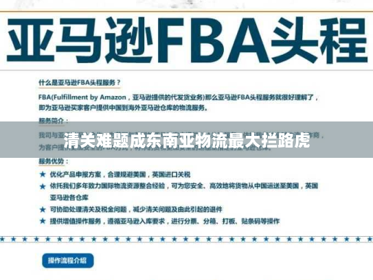 清关难题成东南亚物流最大拦路虎