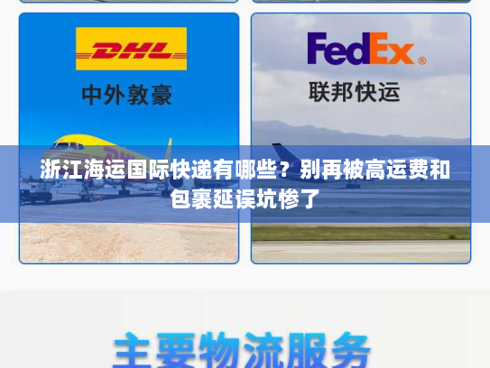 浙江海运国际快递有哪些?别再被高运费和包裹延误坑惨了 浙江海运国际快递有哪些?别再被高运费和包裹延误坑惨了