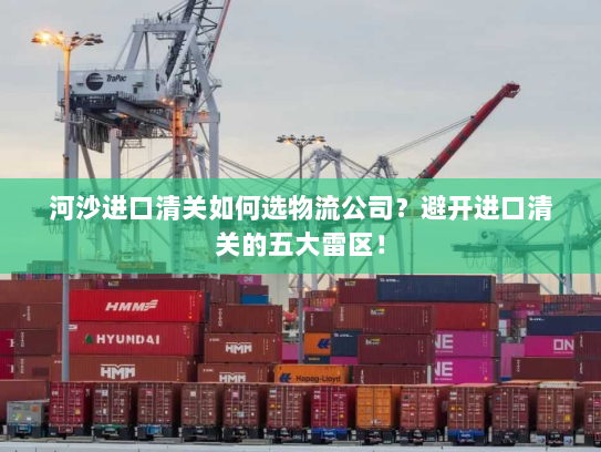 河沙进口清关如何选物流公司?避开进口清关的五大雷区! 河沙进口清关如何选物流公司?避开进口清关的五大雷区!