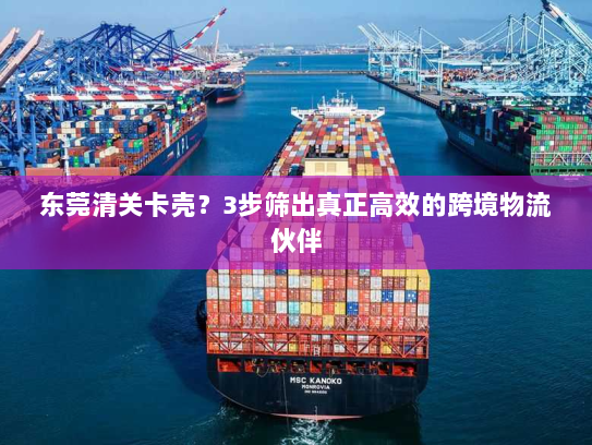 东莞清关卡壳？3步筛出真正高效的跨境物流伙伴