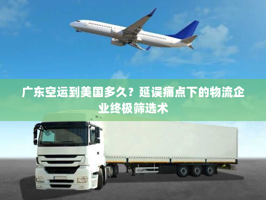 广东空运到美国多久？延误痛点下的物流企业终极筛选术