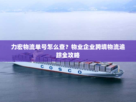 力宏物流单号怎么查？物业企业跨境物流追踪全攻略