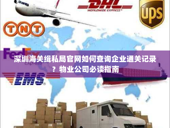 深圳海关缉私局官网如何查询企业通关记录？物业公司必读指南