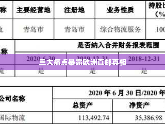 三大痛点暴露欧洲直邮真相