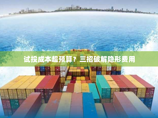 试投成本超预算？三招破解隐形费用