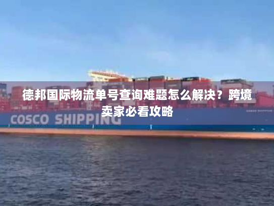 德邦国际物流单号查询难题怎么解决？跨境卖家必看攻略