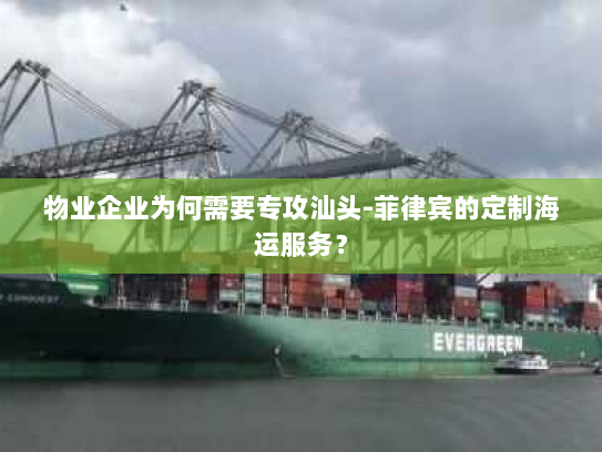 物业企业为何需要专攻汕头-菲律宾的定制海运服务？