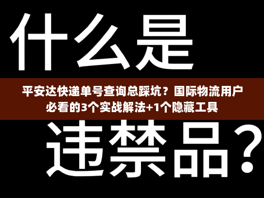 平安达快递单号查询总踩坑？国际物流用户必看的3个实战解法+1个隐藏工具