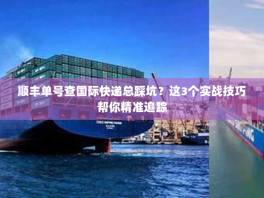 顺丰单号查国际快递总踩坑？这3个实战技巧帮你精准追踪