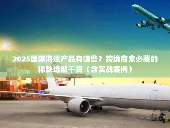 2025国际海运产品有哪些？跨境商家必藏的稀缺选型干货（含实战案例）