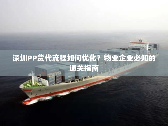 深圳PP货代流程如何优化？物业企业必知的通关指南