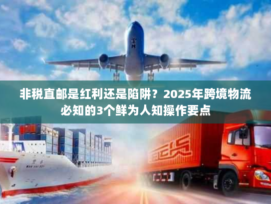 非税直邮是红利还是陷阱?2025年跨境物流必知的3个鲜为人知操作要点 非税直邮是红利还是陷阱?2025年跨境物流必知的3个鲜为人知操作要点