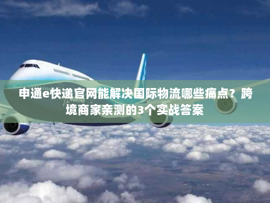 申通e快递官网能解决国际物流哪些痛点？跨境商家亲测的3个实战答案