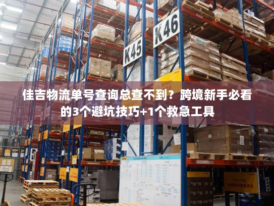 佳吉物流单号查询总查不到？跨境新手必看的3个避坑技巧+1个救急工具