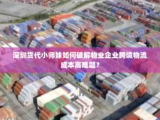 深圳货代小师妹如何破解物业企业跨境物流成本高难题？
