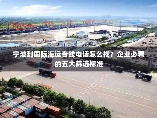 宁波到国际海运专线电话怎么找？企业必看的五大筛选标准