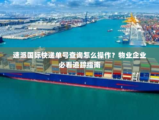 速派国际快递单号查询怎么操作？物业企业必看追踪指南