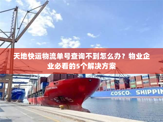 天地快运物流单号查询不到怎么办?物业企业必看的5个解决方案 天地快运物流单号查询不到怎么办?物业企业必看的5个解决方案