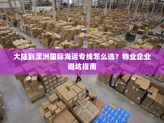 大陆到澳洲国际海运专线怎么选？物业企业避坑指南