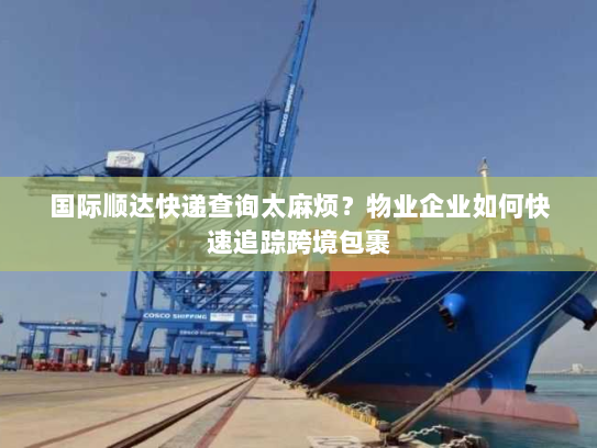 国际顺达快递查询太麻烦？物业企业如何快速追踪跨境包裹